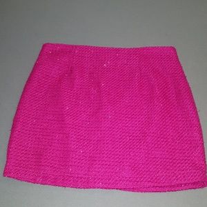 Fuchsia Pink Sparkle Skirt - Size Medium